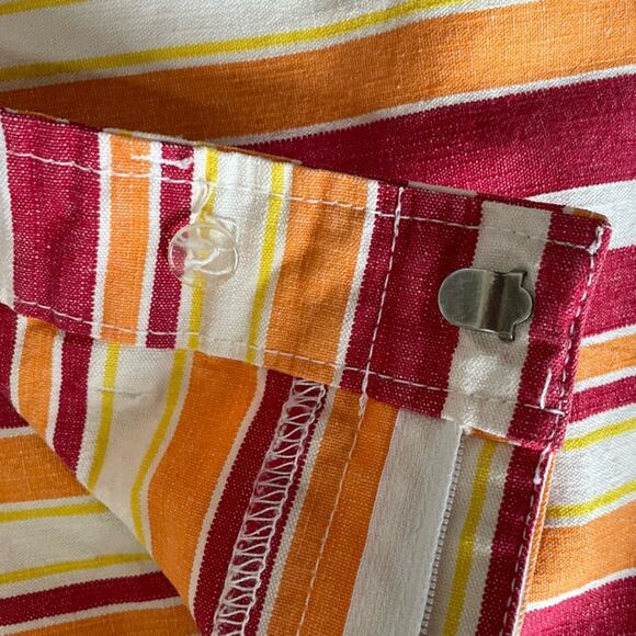 Abercrombie & Fitch Striped Ultra Short Shorts Cotton Size 10 - Picture 6 of 7